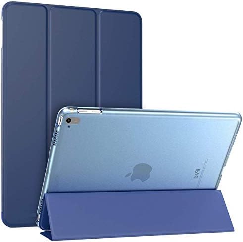 iMOMO Case for iPad Pro 9.7-Inch (2016 Model), Slim Lightweight Smart Shell Stand Cover Case with Auto Wake/Sleep for Apple iPad Pro 9.7 Inch 2016 Release Tablet ONLY, (A1673 A1674 A1675) - Navy Blue