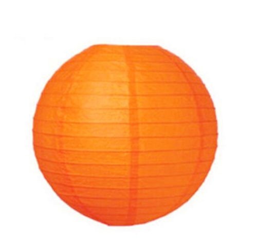10x14"(orange) Round Paper Lanterns Lamp Wedding Birthday Party Decorations (A Liittle Tree)