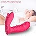 Wearable G Spot Butterfly Vibrator, Wireless Remote Control Clitoris Vibrating Dildo with 10 Vibration Pattern, Rechargeable Waterproof Female Masturbation Adult Sex Toys for Couple & Women, Red