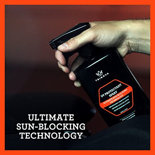 TriNova UV Protectant Spray for Vinyl, Plastic, Rubber, Fiberglass, Leather & More Prevents