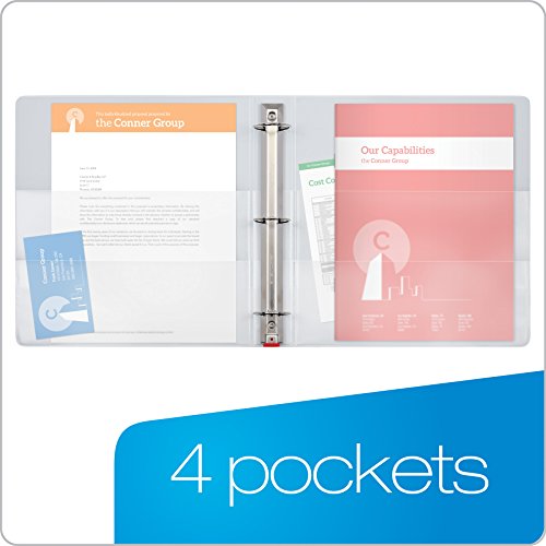 Cardinal 3 Ring Binder, 1.5 Inch Premier Easy Open Binder,