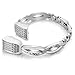 Famobest for Fitbit Alta HR Bands Fitbit Alta Bands for Women Men, Stainless Steel Alta Fit bit Bands Alta Fitbit Bands Fitbit Alta Replacement Bands Wristbands Small Large Bangle 1 Silver