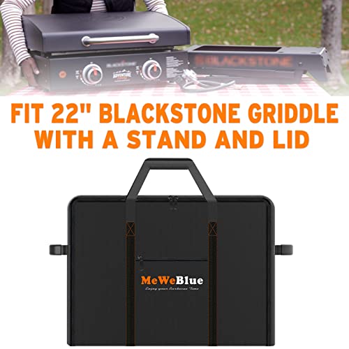 Griddle Carry Bag Designed for 22” Blackstone Griddle with Lid and