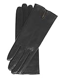 Fratelli Orsini Everyday Women's Italian Silk/Cashmere Lined Leather Gloves Size 8 1/2 Color Black