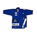 FUJI Kids All-Around Brazilian Style Jiu Jitsu Uniform with C0-Sized White Belt, Blue, Size C3
