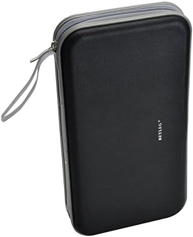 BEYLEG 72 Capacity Heavy Duty CD Storage Holder Case Wallet, Black