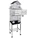 Mcage Large Pagoda House Canary Parakeet Cockatiel Lovebird Finch Bird Cage with Stand -18″x14″x64″thumb 3