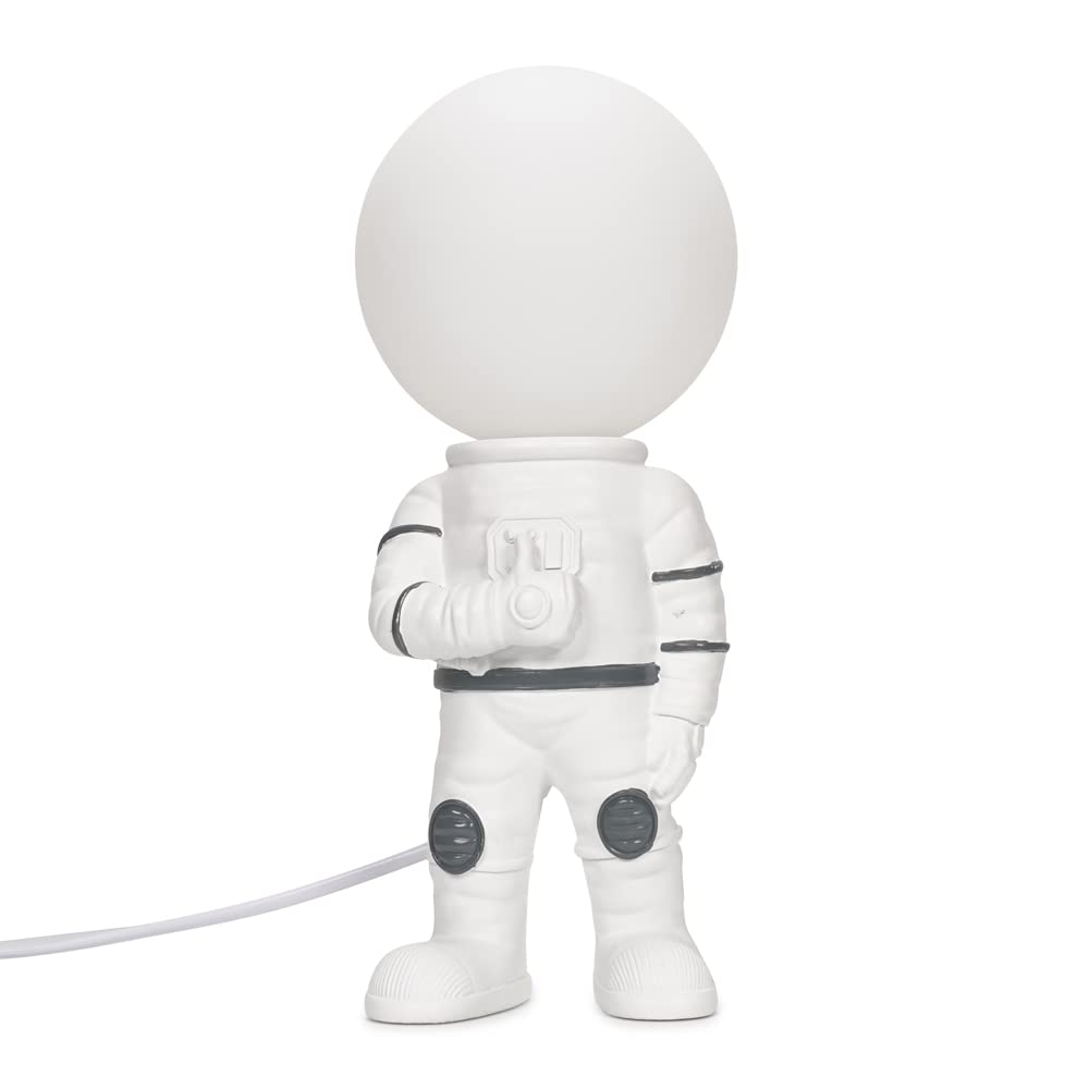 MiniSun | Astronaut Table Lamp with Opal Globe Head | Desk Lamps, Home Décor & Improvement Essential
