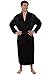Alexander Del Rossa Mens Satin Solid Color Robe, Long Lightweight Loungewear