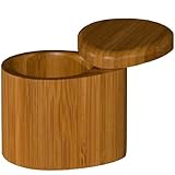 Totally Bamboo Small Salt Box, Bamboo Storage Box with Swivel Lid