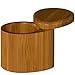 Totally Bamboo Small Salt Box, Bamboo Storage Box with Swivel Lid