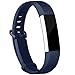 iGK Replacement Bands Compatible for Fitbit Alta and Fitbit Alta HR, Newest Adjustable Sport Strap Smartwatch Fitness Wristbands Navy Large