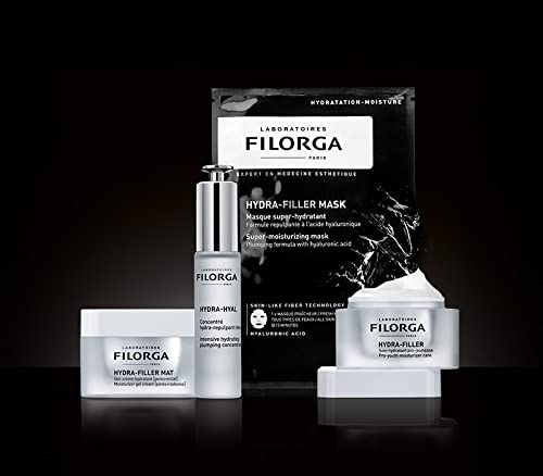 Filorga Hydra-Hyal Cream-Gel, Anti-Aging Facial Treatment for Hydrated and Plumped Skin, Pore Refining Formula with Hyaluronic Acid for Mattifying Hydration for All Skin Types