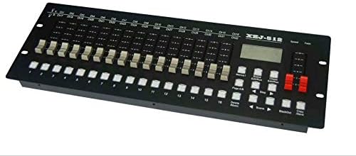 XPC DMX 512 Metallic Housing Controller - 12 Lights 16 Channels 240 192 Scenes for Stage Lighting, DJ lights, Lasers, Moving heads & Par Lights (DMX-384)