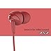 UiiSii C200 in Ear Headphones with Mic Earphones Stereo Earbuds Bass 3.5mm Jack Headset for Apple iOS and Android Computer PC Tablet(Red)