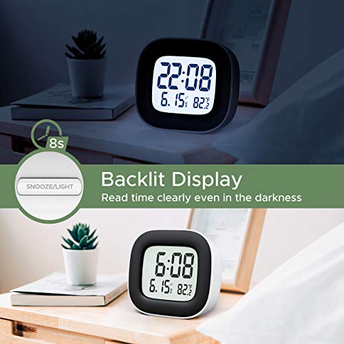 Mpow Travel Alarm Clock, Digital Clock with Snooze, Backlit