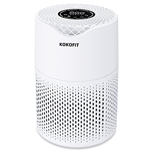 KOKOFIT HEPA Air Purifier for Home Bedroom, Allergies and Pets Hair