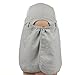 YCHY Folding Fishing Hat 360° Solar Protection UPF 50+ Unisex Flat Sun Caps Removable Neck&Face Flap Cover Hats for Hiking,Fishing,Hunting,Backpacking,Cycling, Camping,Outdoor Sports (Light Grey)