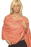 Cashmere Pashmina Group: Solid Pashmina Shawl, Scarf, Wrap & Stole (Large size)