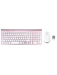 Original Tech - Juego de teclado y ratón inalámbricos (USB, tamaño completo, ergonómico, silencioso, compatible con Mac y Windows, PC, ordenador portátil, sistema operativo)