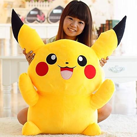 PANGDUDU Cartoon Anime Pokémon Pikachu Puppe Nette Große Plüschtier Puppe Kissen Kinder Spielzeug, 80 cm
