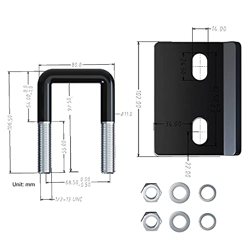 Hefty Haul Trailer Hitch Tightener for 1.25" and 2" Hitch Anti Rattle