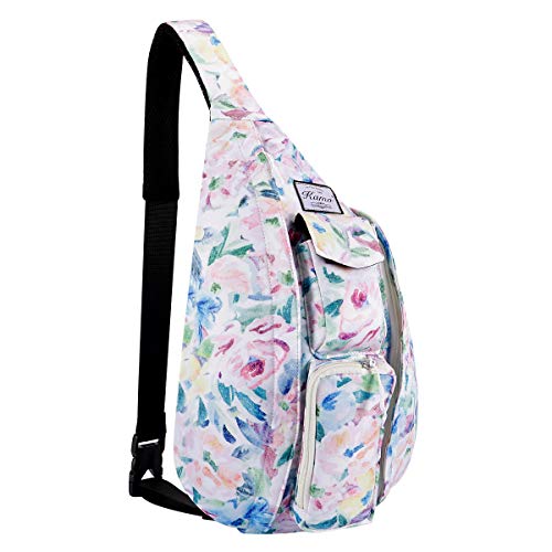 KAMO Sling Backpack - Rope Bag Crossbody Backpack Travel Multipurpose Daypacks for Men Women Lady Girl Teens