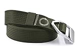 Nonwe Casual Outdoor Adjustable Waistband 1.5-Inch Belt with Aluminum Buckle