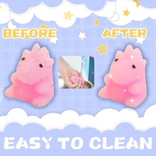 AM ANNA Squishy Toys Squishies, 50 Pack Mochi Squishy Party Favors for Kids, Squishies for Kids Fidget Toys Stress Reliever,Treasure Box Toys for Classroom Prizes Goodie Bag Stuffers (50 Pcs)