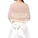 Soffte Cloud Sheer Chiffon Women Evening Shawls and Wraps for Dresses Champagne