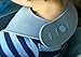 Stylish and Functional! Designer Waterproof Silicone Bibs, Easily Wipes Clean! BPA Free Soft Silicone Baby Bibs with Crumb Catcher Pocket! (Blue-Gray)