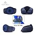 Royal Rest New Multi-Function Design U-Shaped Best Memory Foam Travel Ideal for Sleeping, Driving, Flights, Work & More-Contour Neck Pillow for Men & Women, 11 x 11 x 5.1 inches, Dark Blue