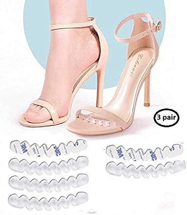 BOLDNYOUNG Secure heels- white, Reduce forward foot pressure (Pack of 3)