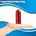 ASPERO Stainless Steel Drinking Straw, Portable and Folding Ultra Long 9 Inch Metal Drinking Straw Reusable Straws with Cleaning Brush [Wine Red]