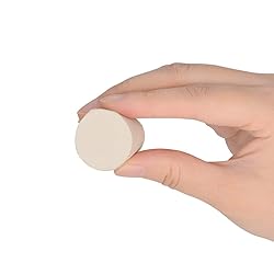StonyLab Solid Rubber Stoppers, 10-Pack 4# White