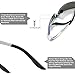Torege Men's Sports Style Polarized Sunglasses For Cycling Running Fishing Driving Golf Unbreakable Al-Mg Metal Frame Glasses M291 (Sliver&Blue lens)
