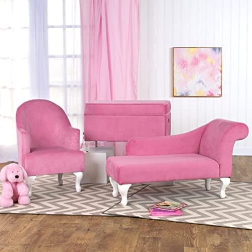 HomePop Youth Chaise Lounge, Teal Velvet on Galleon Philippines