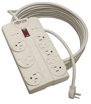 Tripp Lite 8 Outlet Surge Protector Power Strip, 25ft Cord Right Angle Plug, & $75K INSURANCE (TLP825)