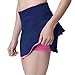 Fila Women's Flirt Back Skorts, Navy Power, Pinky Daze, M