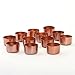 Koyal Wholesale Metal Tealight Candle Holder Cups, Metallic Tea Light Holders, Set of 12 (Shinny Copper)
