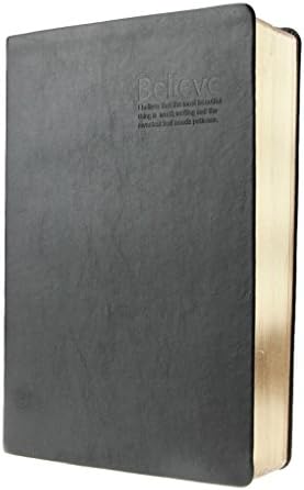 Starsource Thick 240 Sheets Soft Cover Faux Leather Cover Blank Memo Writing Sketchbook Notebook Diary Notepad Jotter Work-book