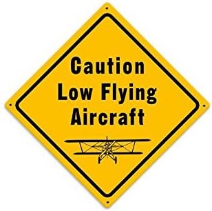 Low Flying Aircraft Aviation Metal Sign Victory Vintage Signs