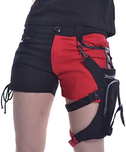 Heartless Stina Punk Gothic Split Leg Shorts & Bag