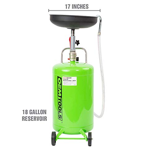 OEMTOOLS 87042 18 Gallon Portable Oil Lift Drain, Waste Oil Drain with