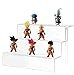 Cq acrylic Stepped Acrylic Riser Rack Shelf,Used as a Toy Figures Display Stand in a Store or Supermarket, as a can and Bottles Display Stand in The Kitchen,or as a Cupcake Stand for Parties