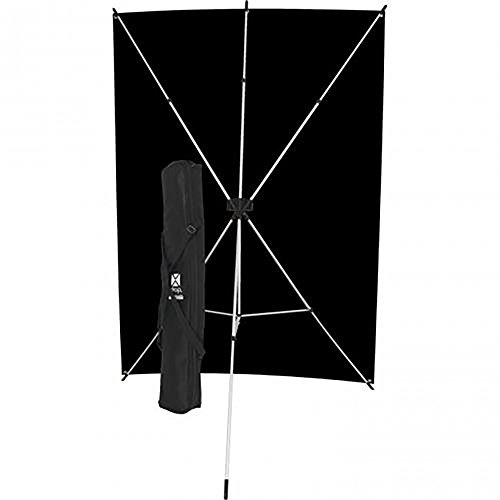 Westcott 578K X-Drop Kit with 5 x 7 Feet Black Backdrop - Black