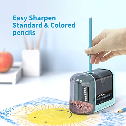 Electric Pencil Sharpener kids, Jelly Comb Battery Operated Automatic Pencil Sharpener for No.2