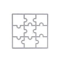 Thobu Puzzle DIY Metal Cutting Dies Stencil Template Scrapbook Album Paper Card Craft