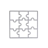 Cutting Dies Stencil Template Mould,Bottone DIY Metal Embossing Stencil For Album Scrapbooking Paper Card Art Craft Decor Christmas Design (Puzzle)