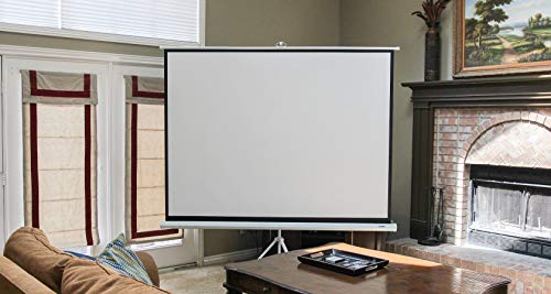 FOSSA 100 Inch Outdoor/Indoor Adjustable Portable Projector Screen with Stand | 4:3 Resolution